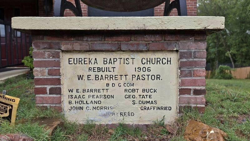 Eureka Missionary Baptist Church &bull; 1906 Cornerstone image. Click for full size.
