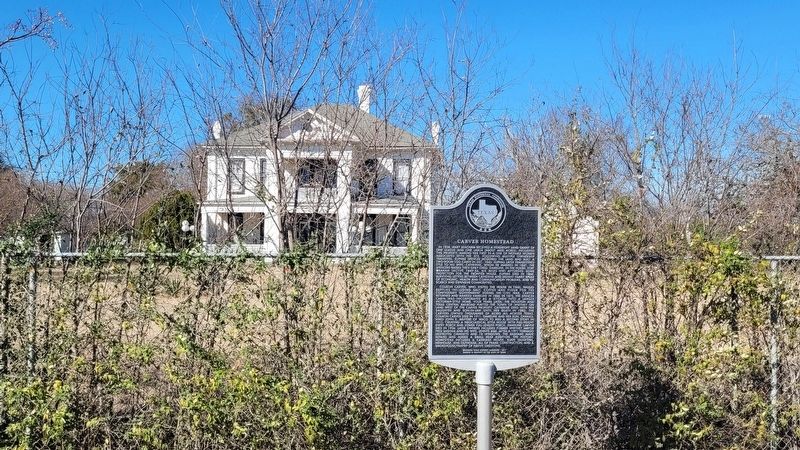 The Carver Homestead and Marker image. Click for full size.