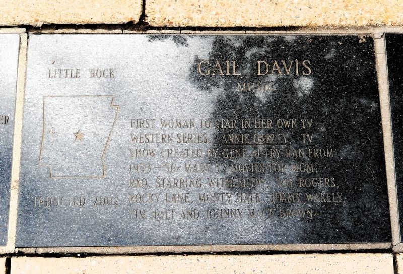 Gail Davis Marker image. Click for full size.