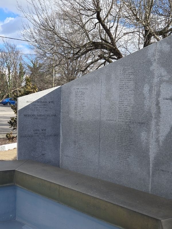 Surry County Veterans Memorial (far left panel) image. Click for full size.
