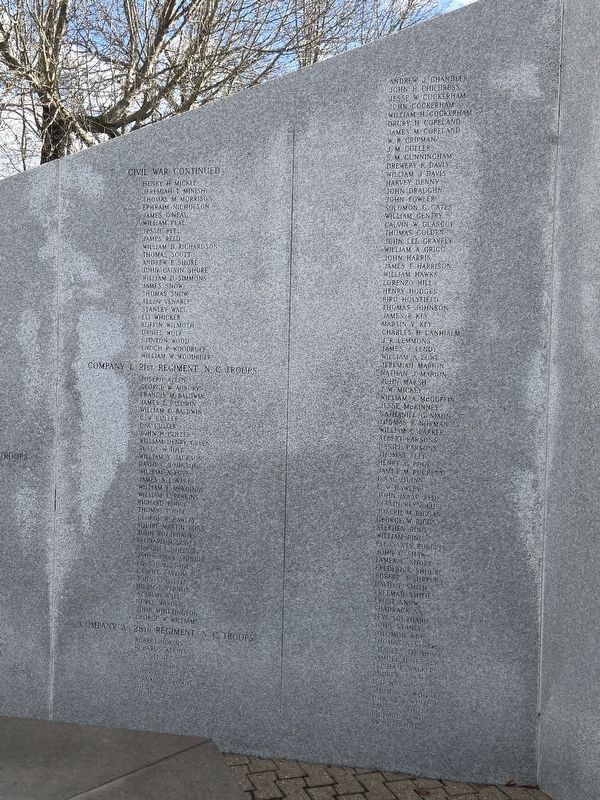 Surry County Veterans Memorial (left center panels) image. Click for full size.