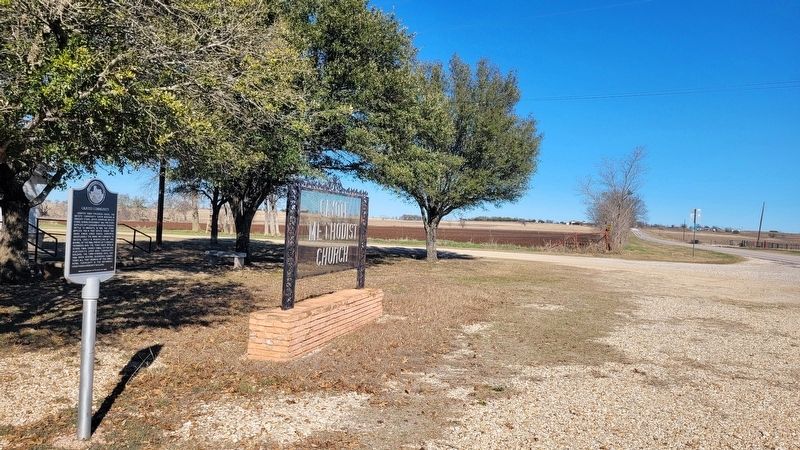 The view of the Cayote Community Marker along the street image. Click for full size.