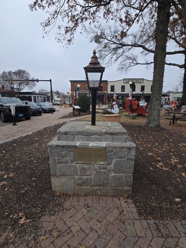 "Flame of Freedom" Marker and monument looking west on Ga Highway 20/81 at Keys Ferry St.. Click for full size. "Flame of Freedom" Marker and monument looking west on Ga Highway 20/81 at Keys Ferry St. image. Click for full size.