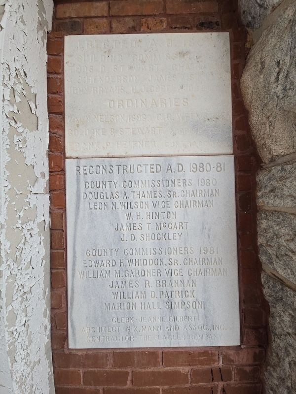 Henry County Courthouse cornerstones from 1896 & 1981. Click for full size. Henry County Courthouse cornerstones from 1896 & 1981 image. Click for full size.