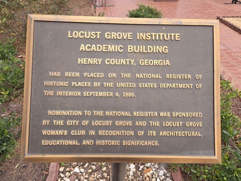 Locust Grove Institute National Register Of Historic Places marker. Click for full size. Locust Grove Institute National Register Of Historic Places marker image. Click for full size.