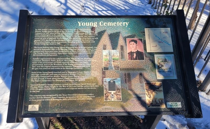 Young Cemetery Marker. Click for full size. Young Cemetery Marker image. Click for full size.