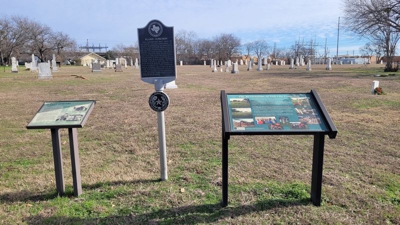 The Restoration of Old City Cemetery Marker is the marker on the ride side. Click for full size. The Restoration of Old City Cemetery Marker is the marker on the ride side image. Click for full size.