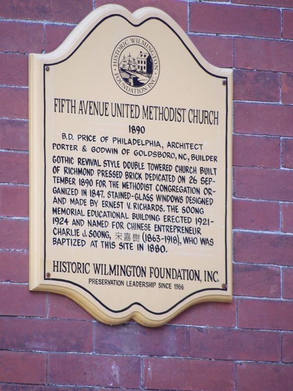 Fifth Avenue United Methodist Church Marker image. Click for full size.