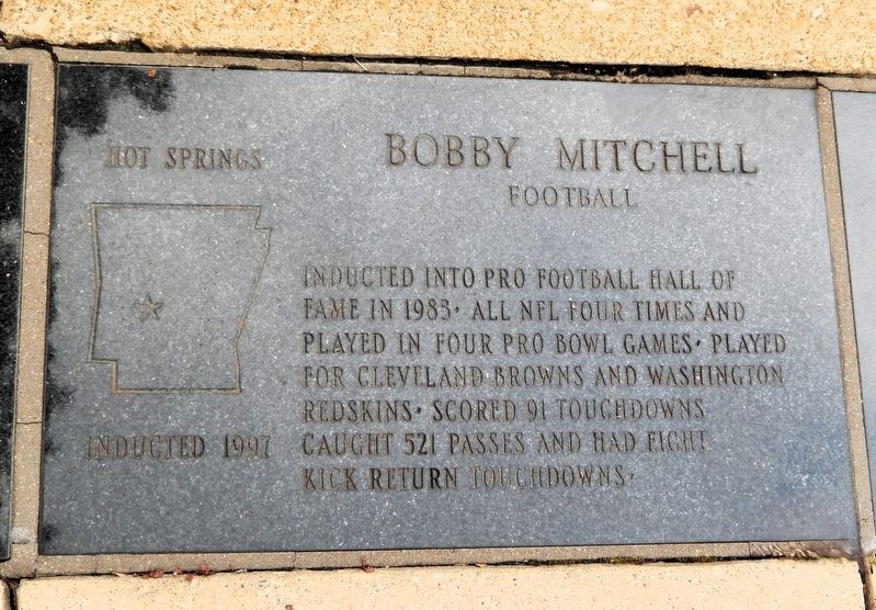 Bobby Mitchell Marker. Click for full size. Bobby Mitchell Marker image. Click for full size.