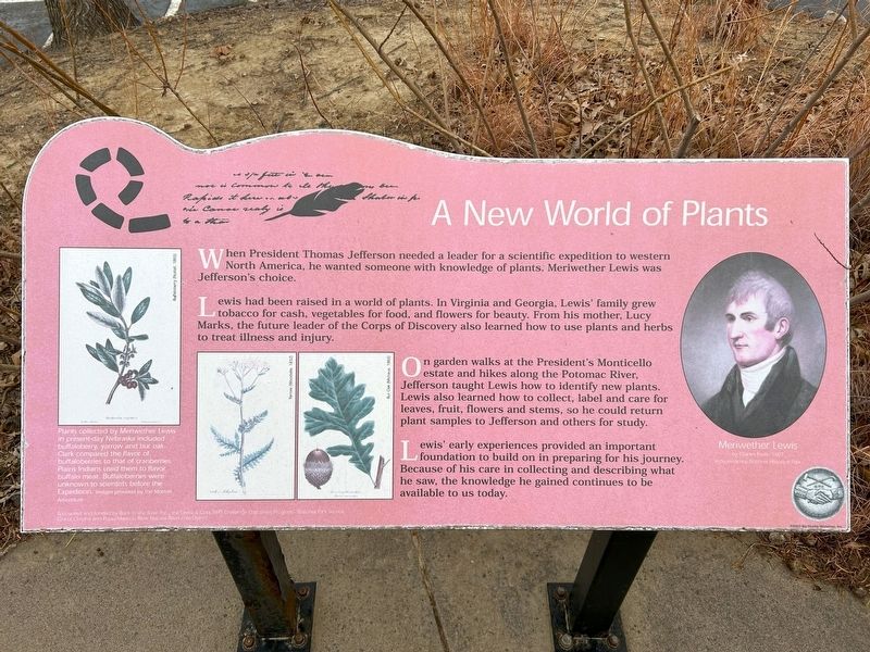 A New World of Plants Marker. Click for full size. A New World of Plants Marker image. Click for full size.