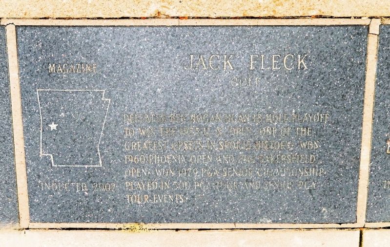 Jack Fleck Marker image. Click for full size.