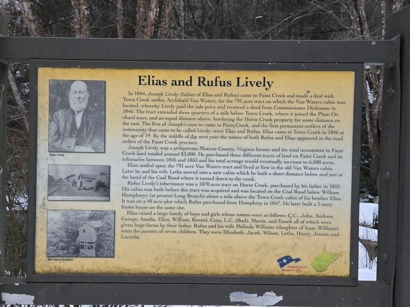 Elias and Rufus Lively Marker image. Click for full size.