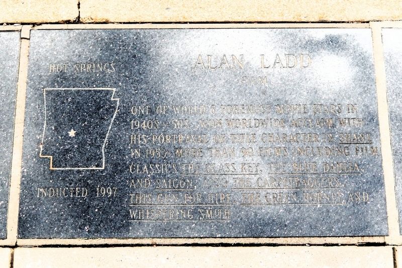 Alan Ladd Marker image. Click for full size.