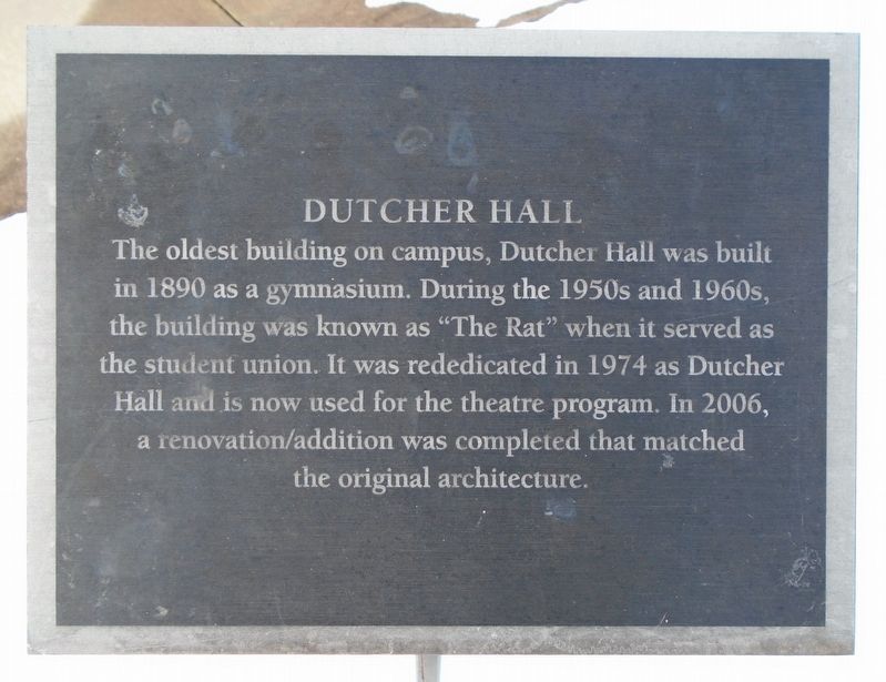 Dutcher Hall Marker image. Click for full size.