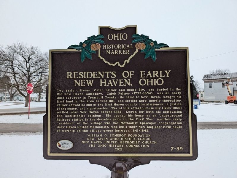 Residents of Early New Haven, Ohio Marker image. Click for full size.