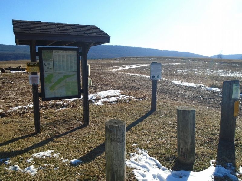 Grassland Restoration Project Area and Marker image. Click for full size.