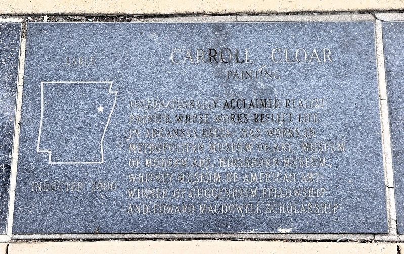 Carroll Cloar Marker image. Click for full size.