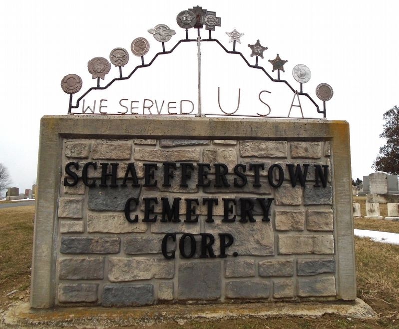 Schaefferstown Cemetery War Memorial. Click for full size. Schaefferstown Cemetery War Memorial image. Click for full size.