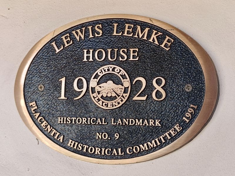 Lewis Lemke House Marker image. Click for full size.