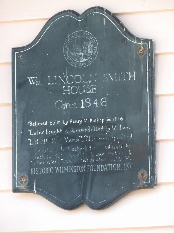 W. Lincoln Smith House Marker image. Click for full size.