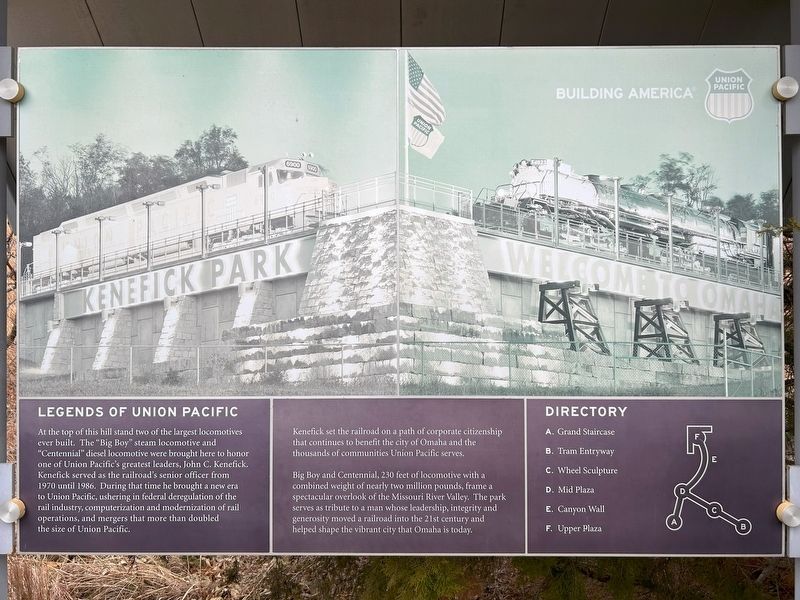 Legends of Union Pacific Marker. Click for full size. Legends of Union Pacific Marker image. Click for full size.