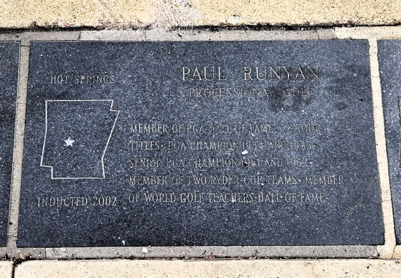 Paul Runyan Marker image. Click for full size.