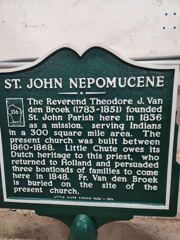 St. John Nepomucene Marker. Click for full size. St. John Nepomucene Marker image. Click for full size.