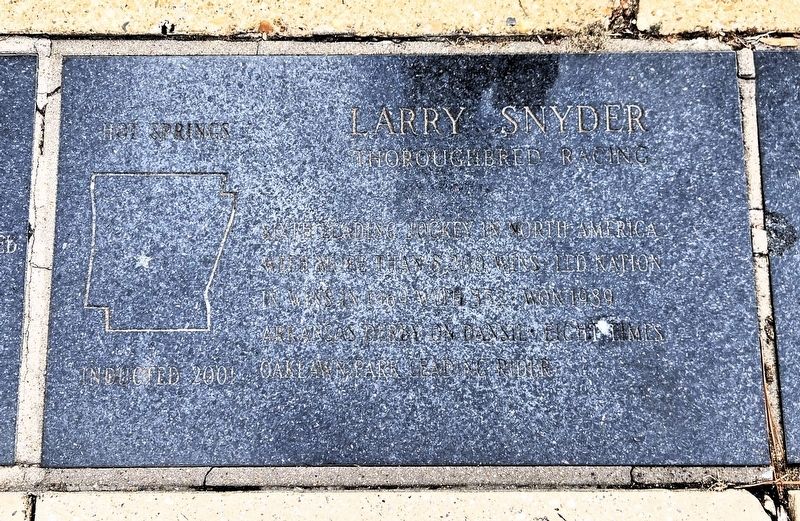 Larry Snyder Marker image. Click for full size.