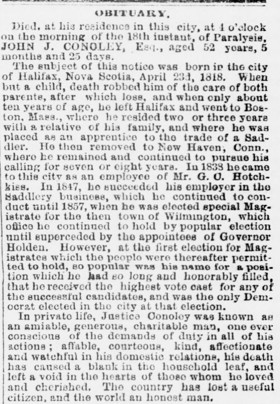 John J. Conoley obituary image. Click for full size.