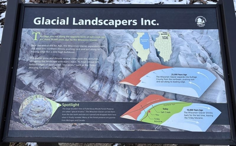 Glacial Landscapers Inc. Marker. Click for full size. Glacial Landscapers Inc. Marker image. Click for full size.