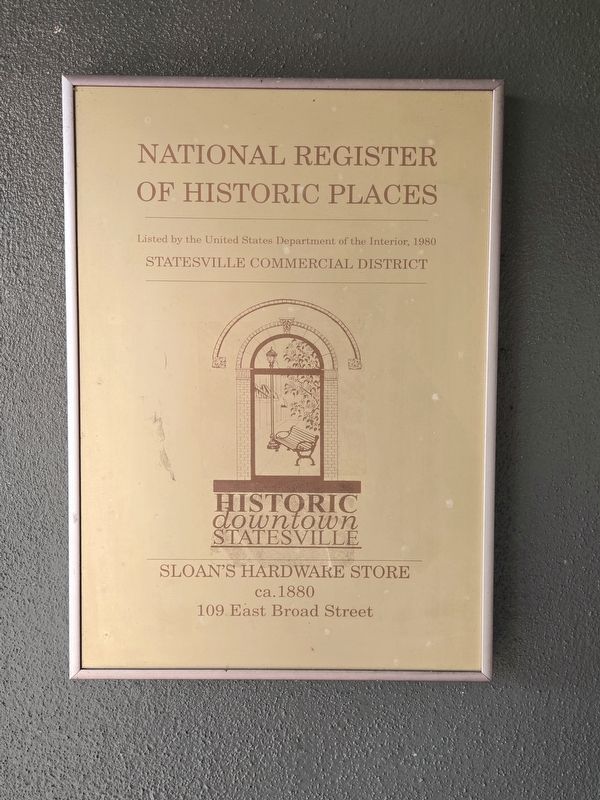 Sloan's Hardware Store Marker image. Click for full size.