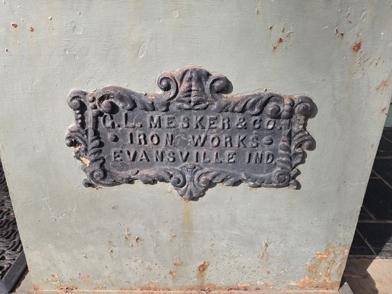 G.L. Mesker & Co. Ironworks plate image. Click for full size.