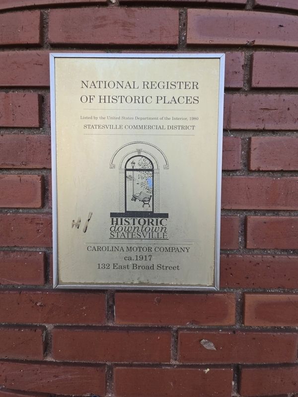 Carolina Motor Company Marker. Click for full size. Carolina Motor Company Marker image. Click for full size.