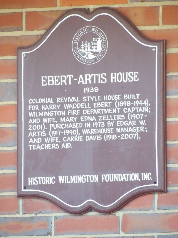 Ebert-Artis House Marker image. Click for full size.