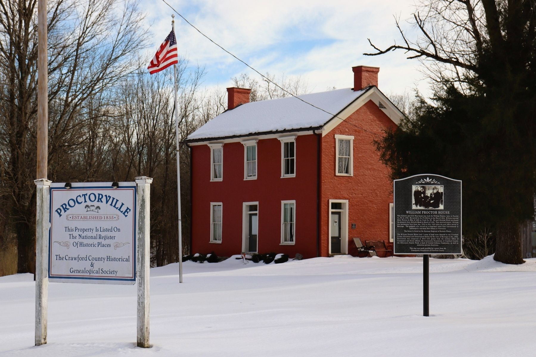 William Proctor House Marker. Click for full size. William Proctor House Marker image. Click for full size.