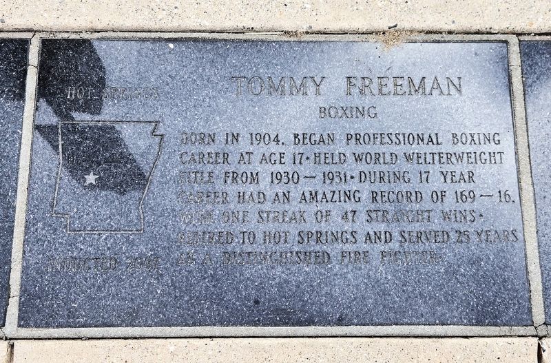 Tommy Freeman Marker. Click for full size. Tommy Freeman Marker image. Click for full size.
