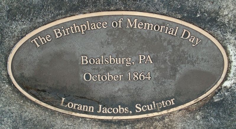 The Birthplace of Memorial Day Marker. Click for full size. The Birthplace of Memorial Day Marker image. Click for full size.