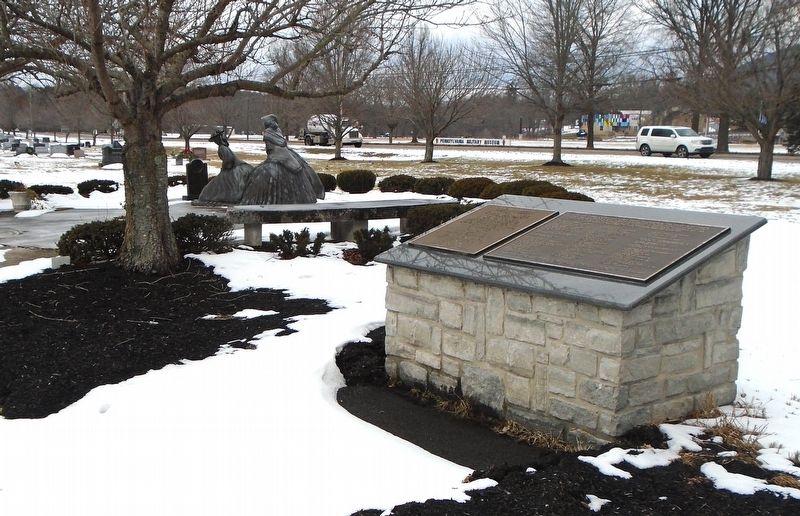 "Honors to the Fallen" Markers and Sculpture. Click for full size. "Honors to the Fallen" Markers and Sculpture image. Click for full size.