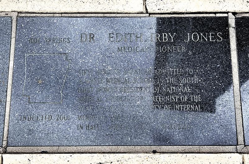 Dr. Edith Irby Jones Marker image. Click for full size.