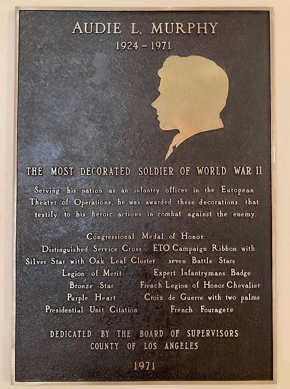 Audie Murphy. Click for full size. Audie Murphy image. Click for full size.