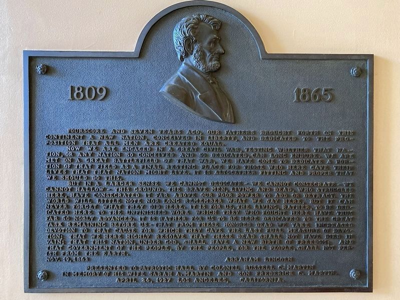 Gettysburg Address. Click for full size. Gettysburg Address image. Click for full size.
