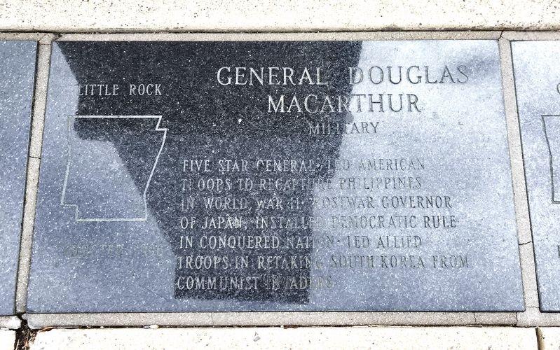 General Douglas MacArthur Marker. Click for full size. General Douglas MacArthur Marker image. Click for full size.