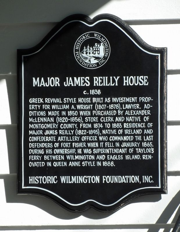 Major James Reilly House Marker image. Click for full size.