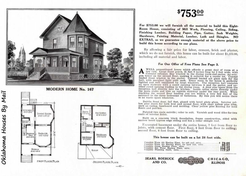 Sears Home Model #167 image. Click for full size.