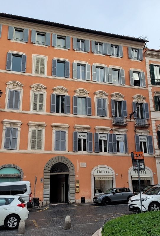 The Franz Ludwig Catel building and Marker image. Click for full size.