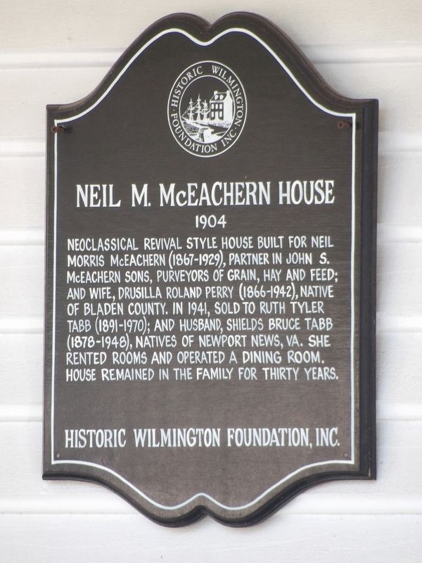 Neil M. McEachern House Marker image. Click for full size.