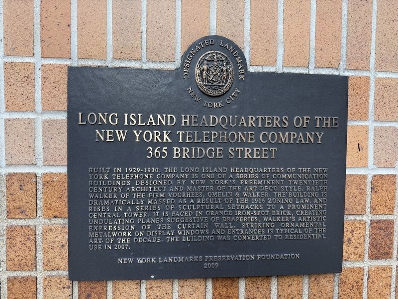 Long Island Headquarters of the New York Telephone Company Marker image. Click for full size.