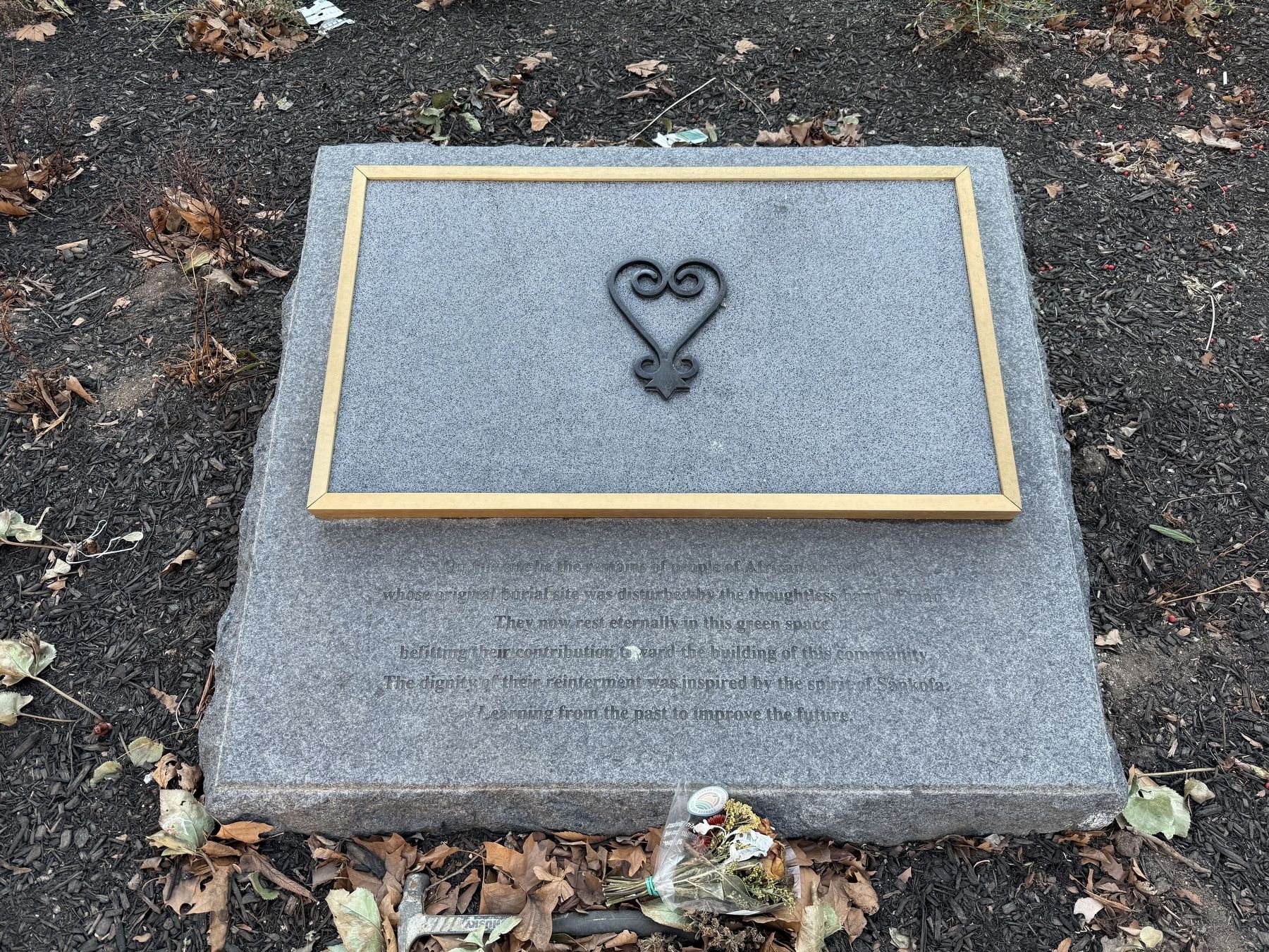 African Burial Ground Reinterment Marker image. Click for full size.