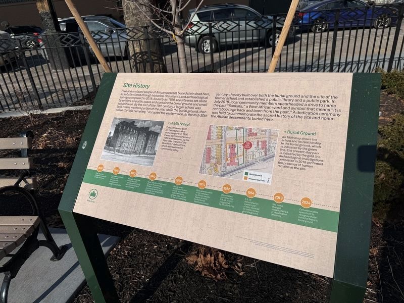 Site History Marker image. Click for full size.