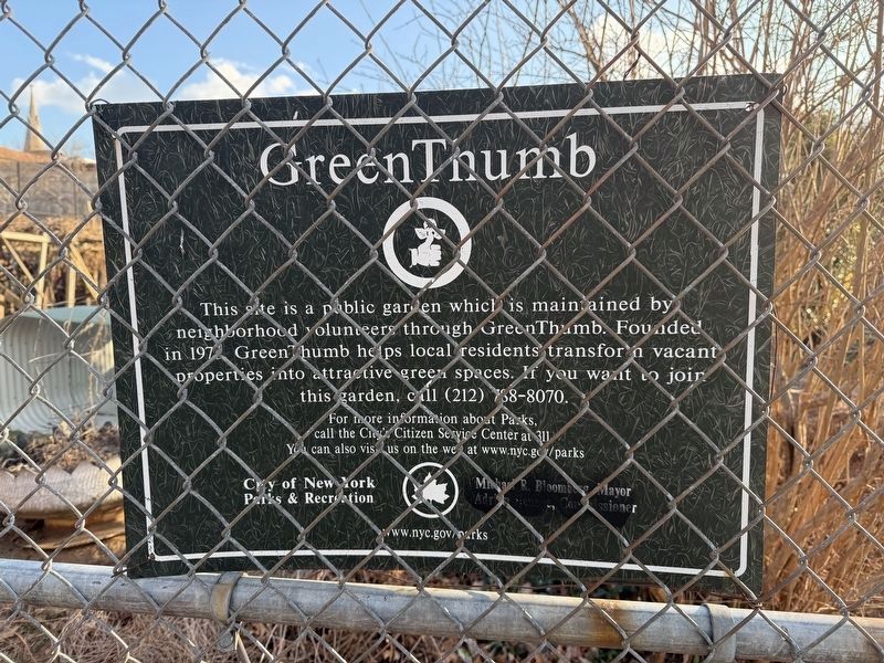 GreenThumb Marker. Click for full size. GreenThumb Marker image. Click for full size.
